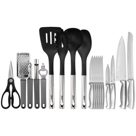 Oster 19 Piece Nylon and Stainless Steel Kitchen Tool and Utensil Set